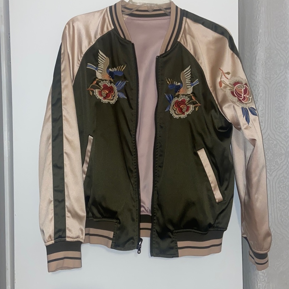 Express bomber jacket reversible